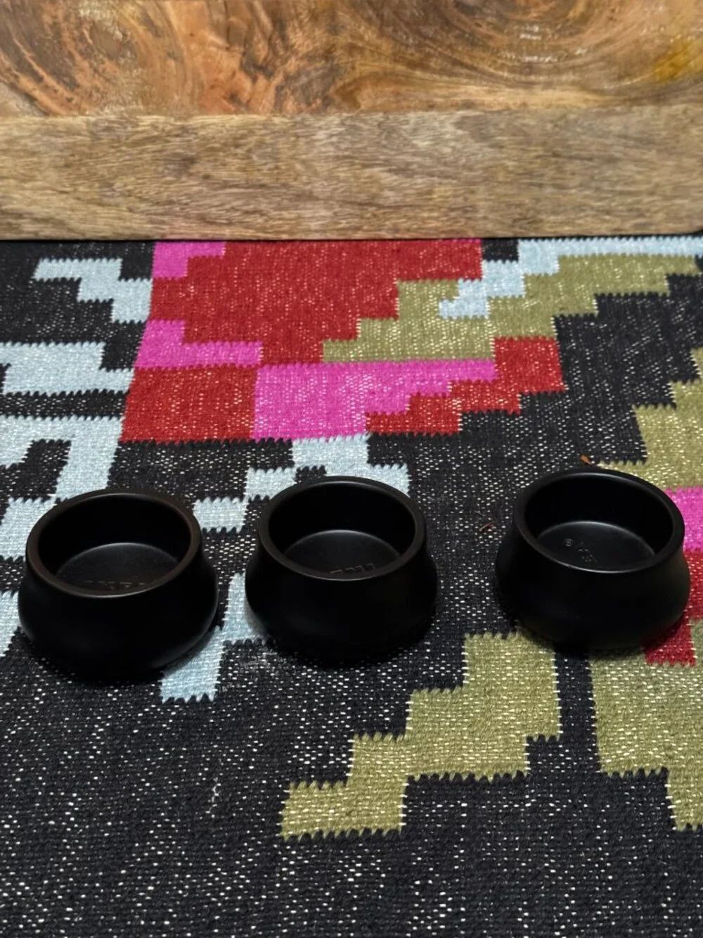 Ikea STRÄNGNÄS Metal Candle Holder, Set of 3, Black, 601.849.73